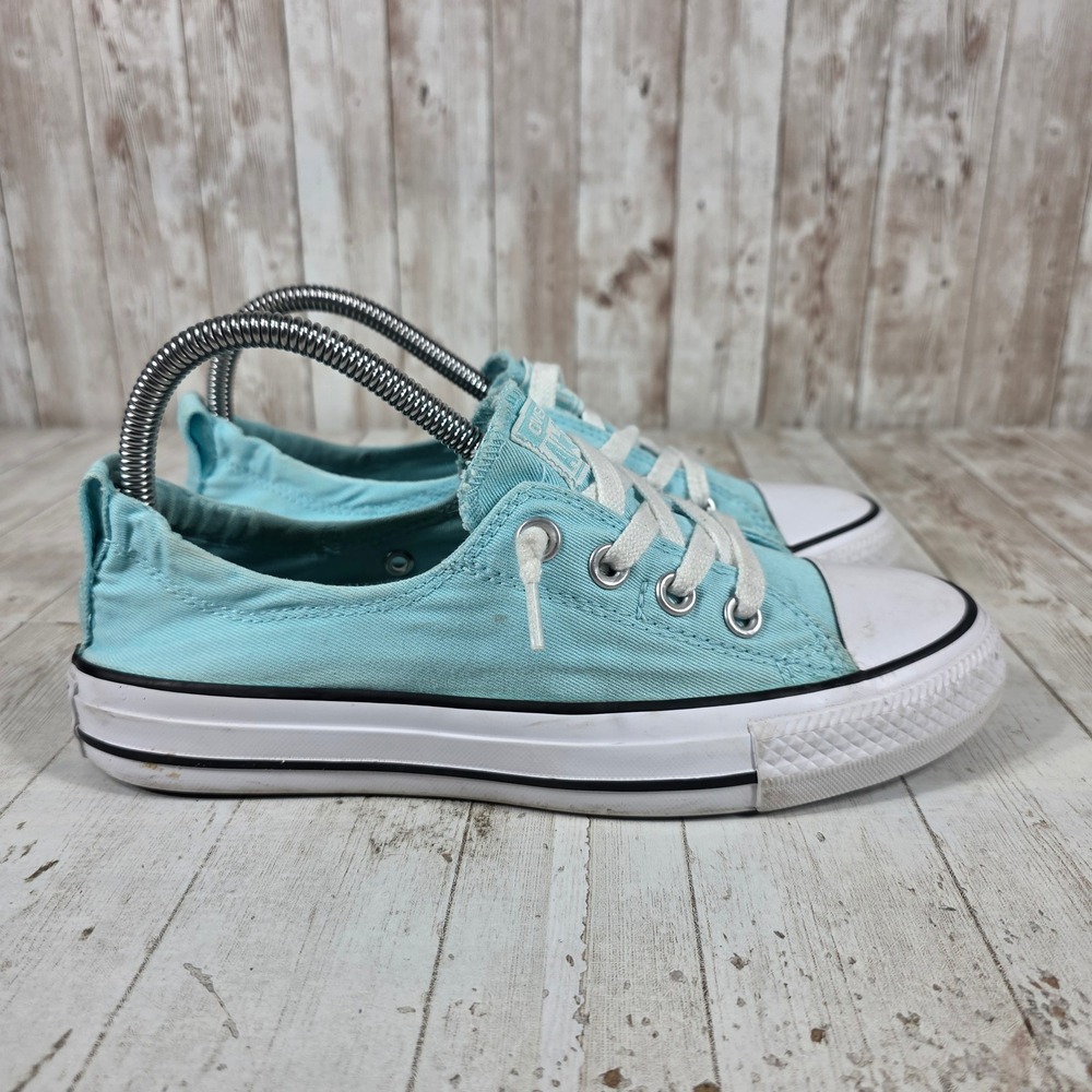 Converse Chuck Taylor All Star Shoreline Aqua Blue Slip‎ On  Womens